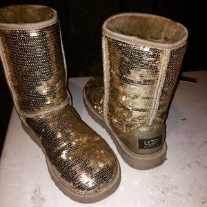 Sequin uggs size 5