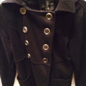 Target black peacoat