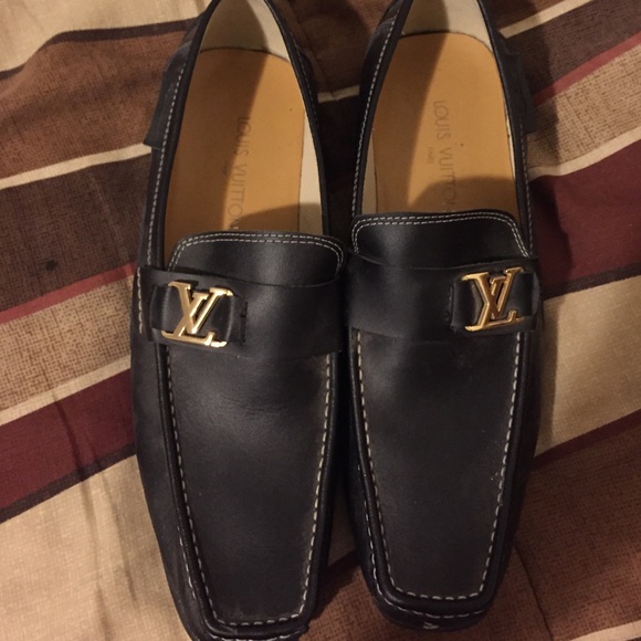 louis vuitton leather loafers