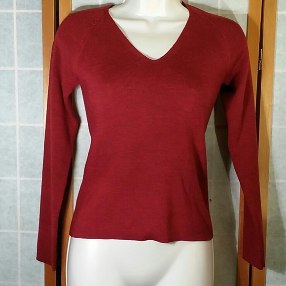 Banana republic extra fine merino wool red sweater