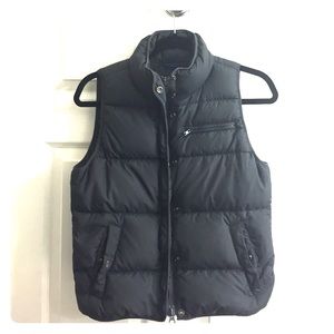 J. Crew down vest dark grey