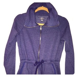 Aerie zip up drawstring sweatshirt