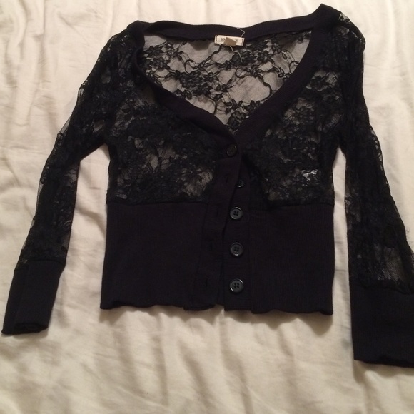 Black half sweater