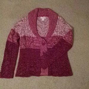 25% off bundles, Pink 3 button cardigan
