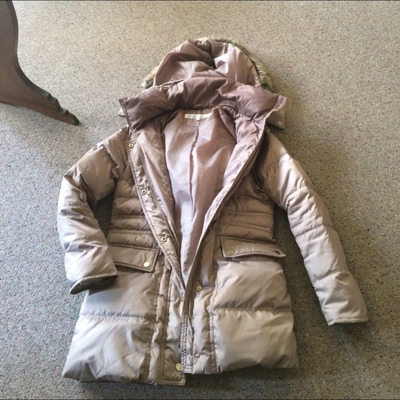 Taupe Kenneth Cole Winter coat.