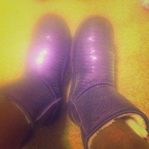 Purple ugg boots I got these for Christmas .!