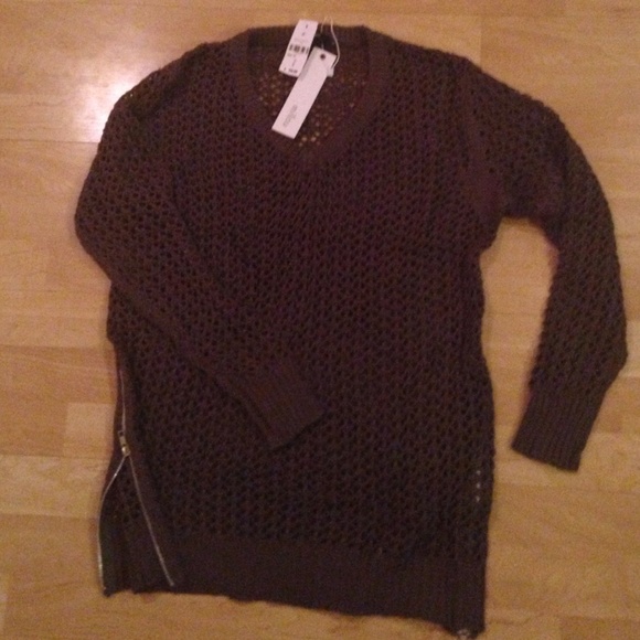LF Millau olive green p/o sweater with zippers - Picture 1 of 4