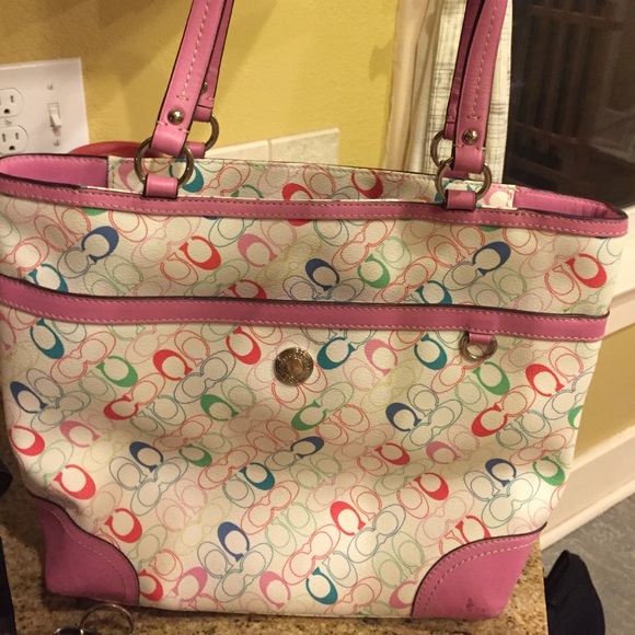 Coach purse with matching wallet