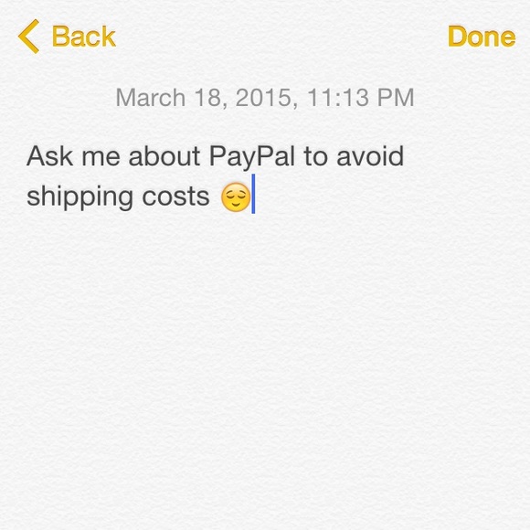Paypal accepted!