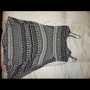spaghetti strap tribal dress