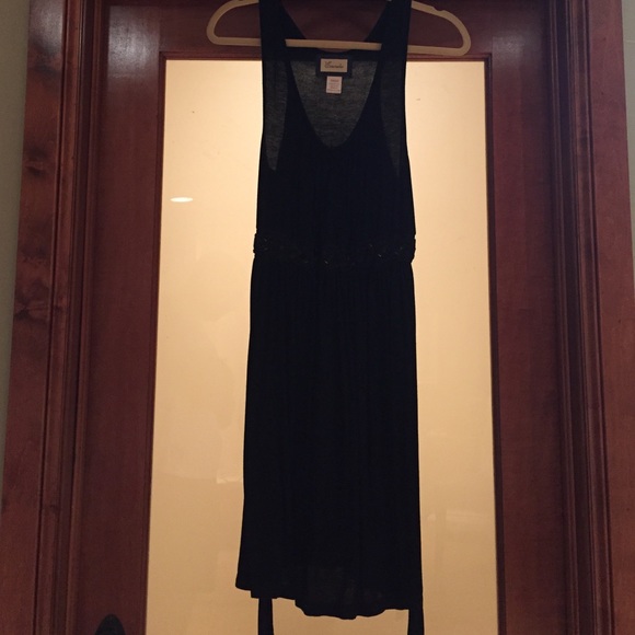 Black halter dress