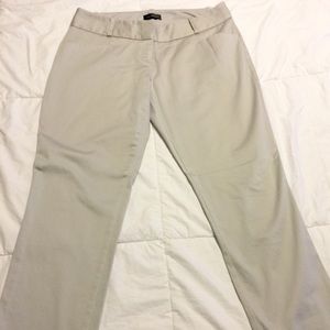 The Limited silver skinny Capri pants