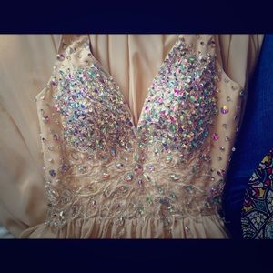 Champagne Prom Dress