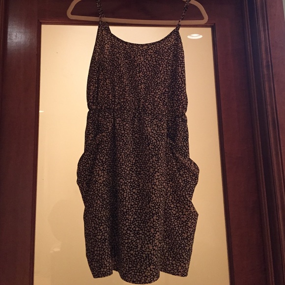 Black and creme dress