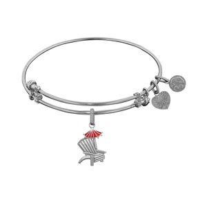 NWT Angelica Silvertone Beach Chair Charm Bracelet