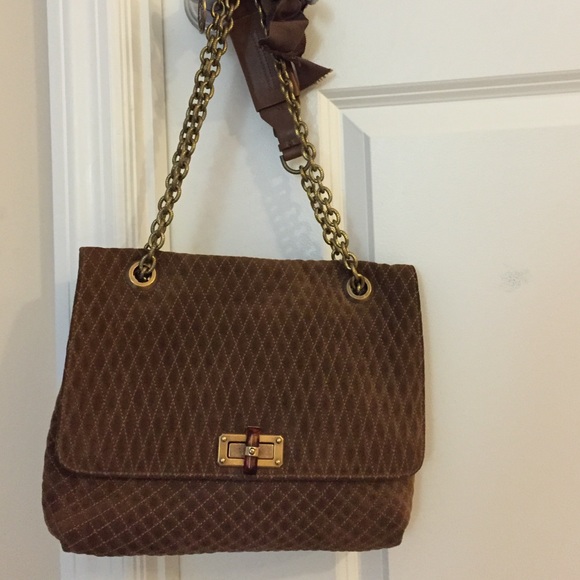 100% authentic Lanvin suede Happy bag