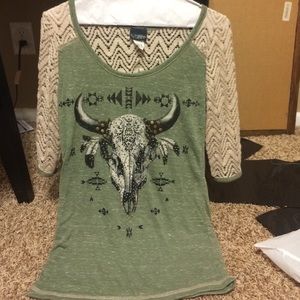 Day trip tribal half sleeve shirt