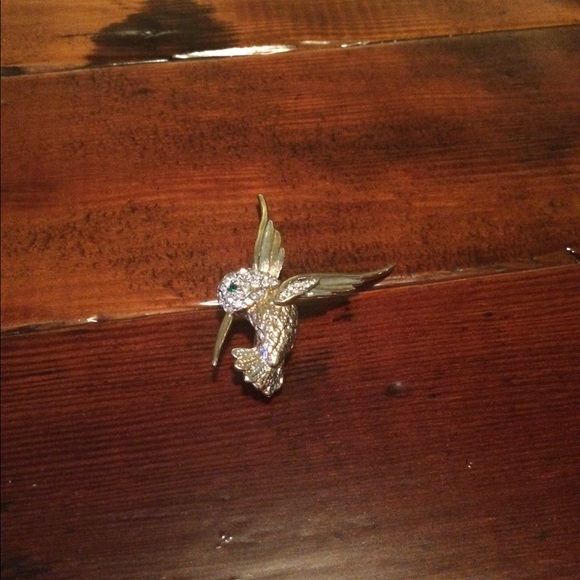 Vintage Hummingbird sweater pin