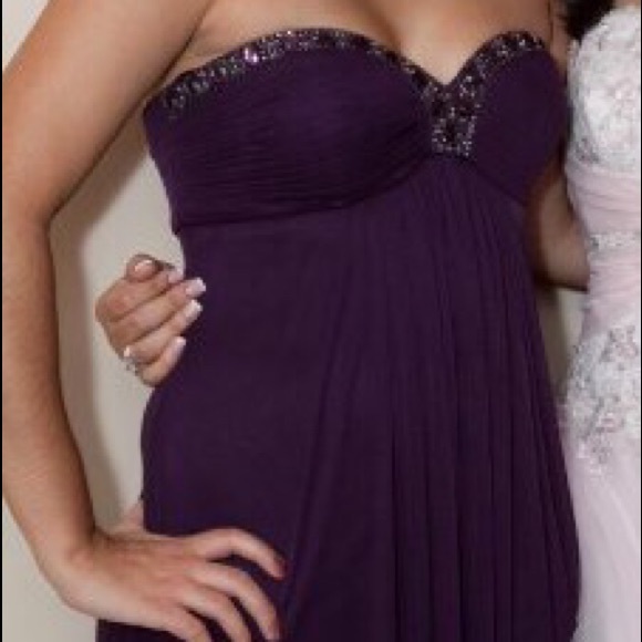 Purple Floor length Prom/Formal Dress