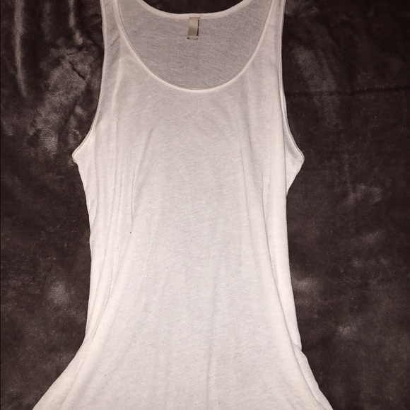 sheer tank top white