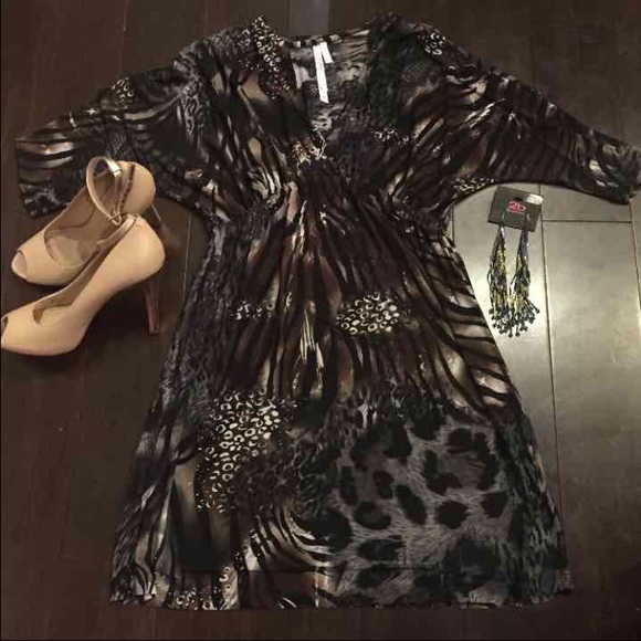 Animal print dress