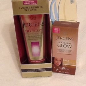 Jergens BB body skin care and Jergens face glow