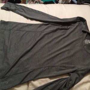Grey long sleeve workout
