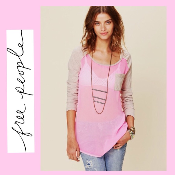 🚫SOLD🚫Free People Raglan Sheer Top