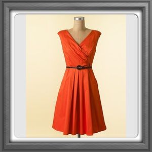 Orange A-line Jessica Simpson dress NWOT