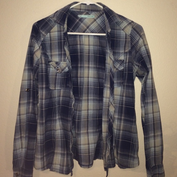 Blue and grey flannel!👍