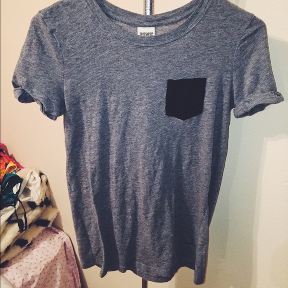 Victoria's Secret pink grey tee