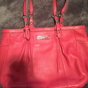 🌸Coral Authentic Coach Tote Handbag MediumSize