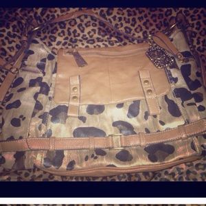 Leopard Kathy Van Zeeland handbag💜