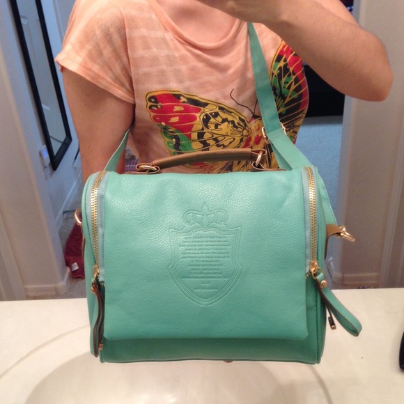 Pu leather messenger bag/cross body/handbag - Picture 3 of 4