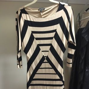 BeBe Black and Tan dress