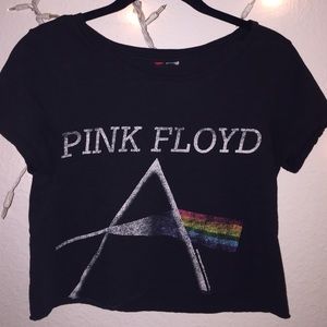 Pink Floyd Tshirt Crop Top