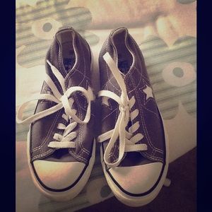 Grey Converse-Mint