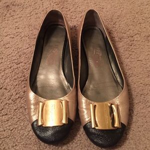 Ferragamo cap toe flat