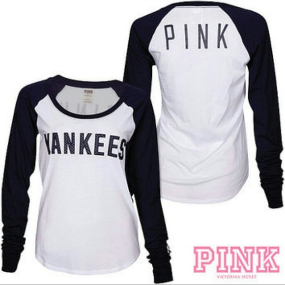 Victorias Secret Pink Yankees long sleeved shirt