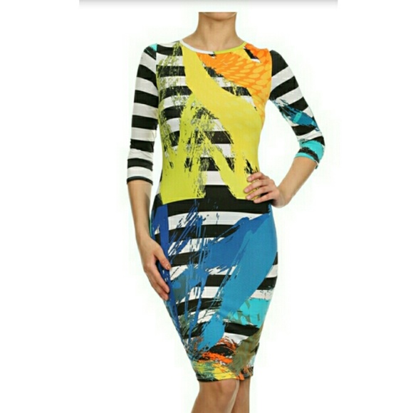 Vibrant colorful dress
