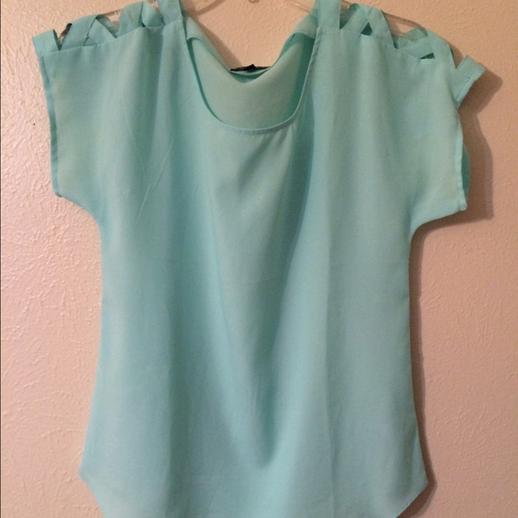 Tiffany blue express top