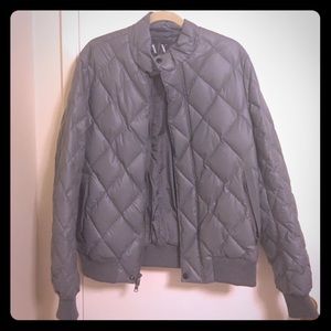 Armani Exchange Grey Bomber Jacket