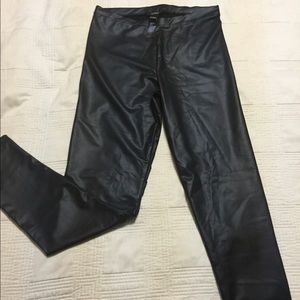 Faux leather leggings