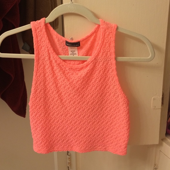 Neon crop top