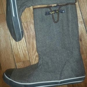 Tweed booties