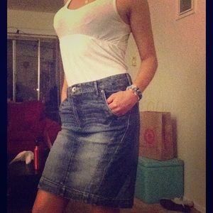 SOLD !!!!    Express Jean pencil skirt