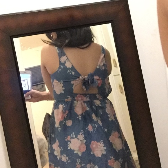 Denim floral dress - Picture 2 of 2