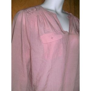 Pink Plus Size casual top