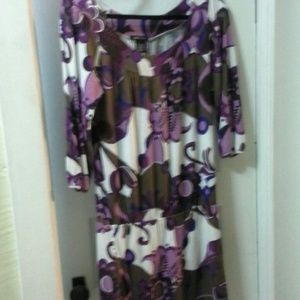 3/4 sleeve tunic dress