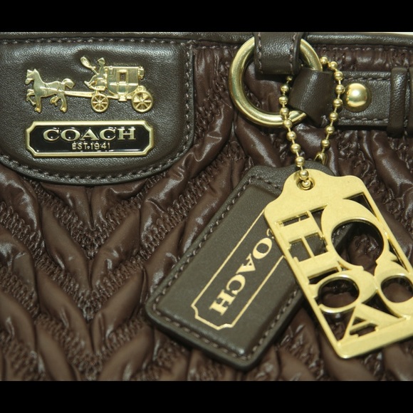 Coach Madison quilted bag purse - Picture 2 of 4